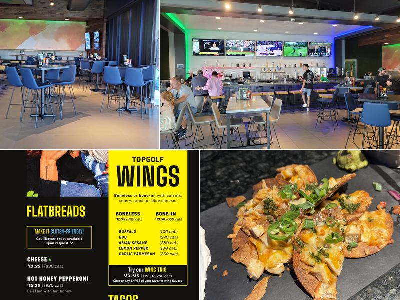Topgolf Menu