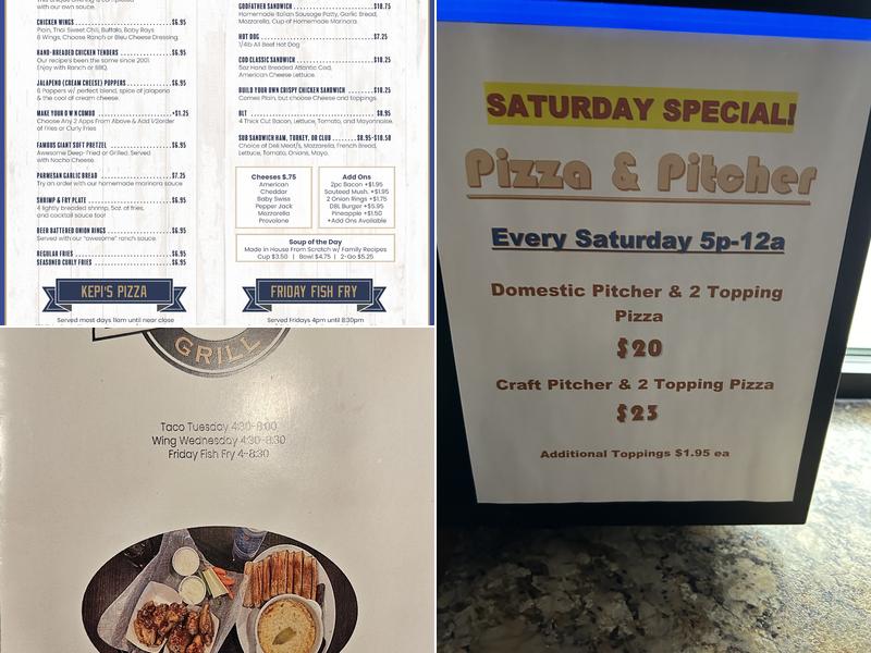 Burnsie's Bar & Grill Menu