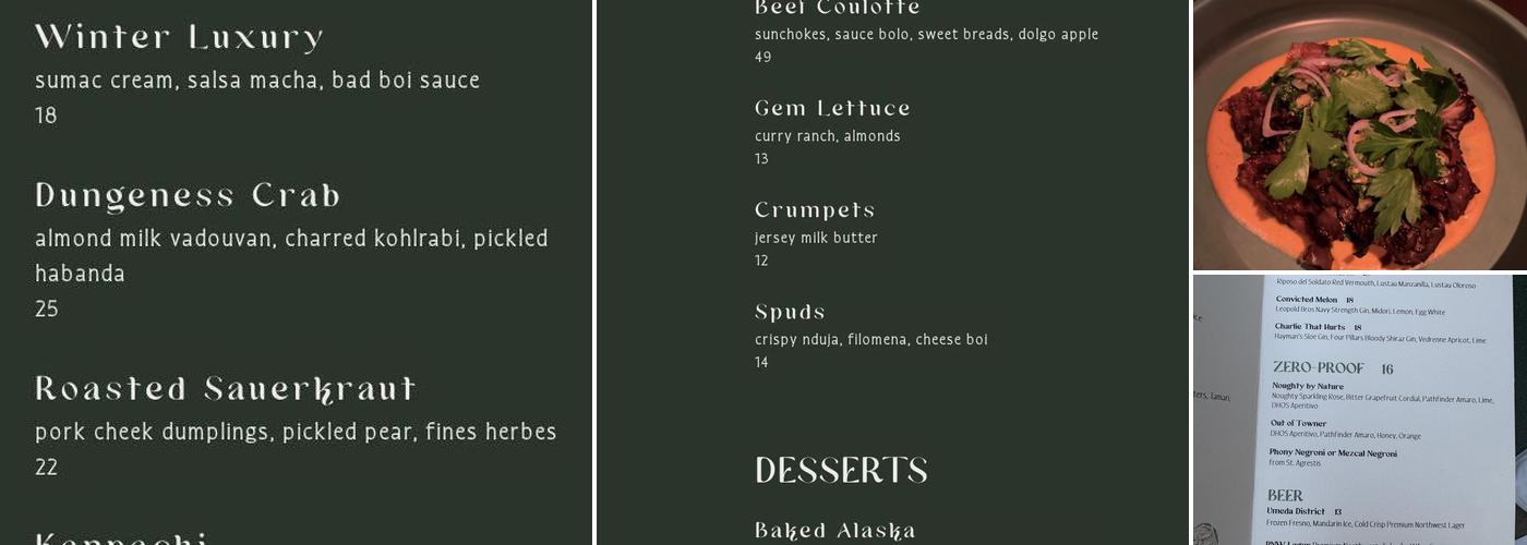Atoma Menu