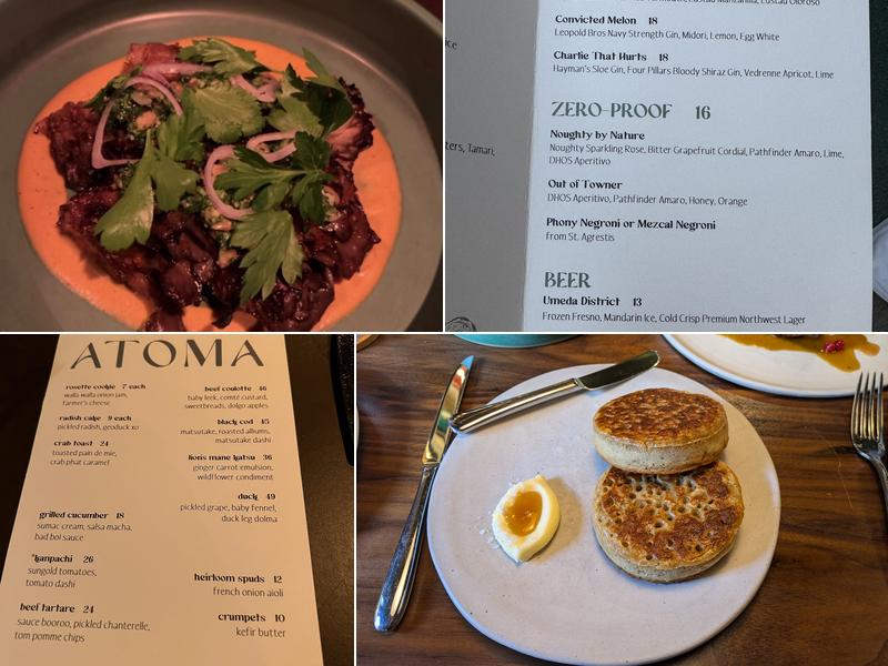 Atoma Menu