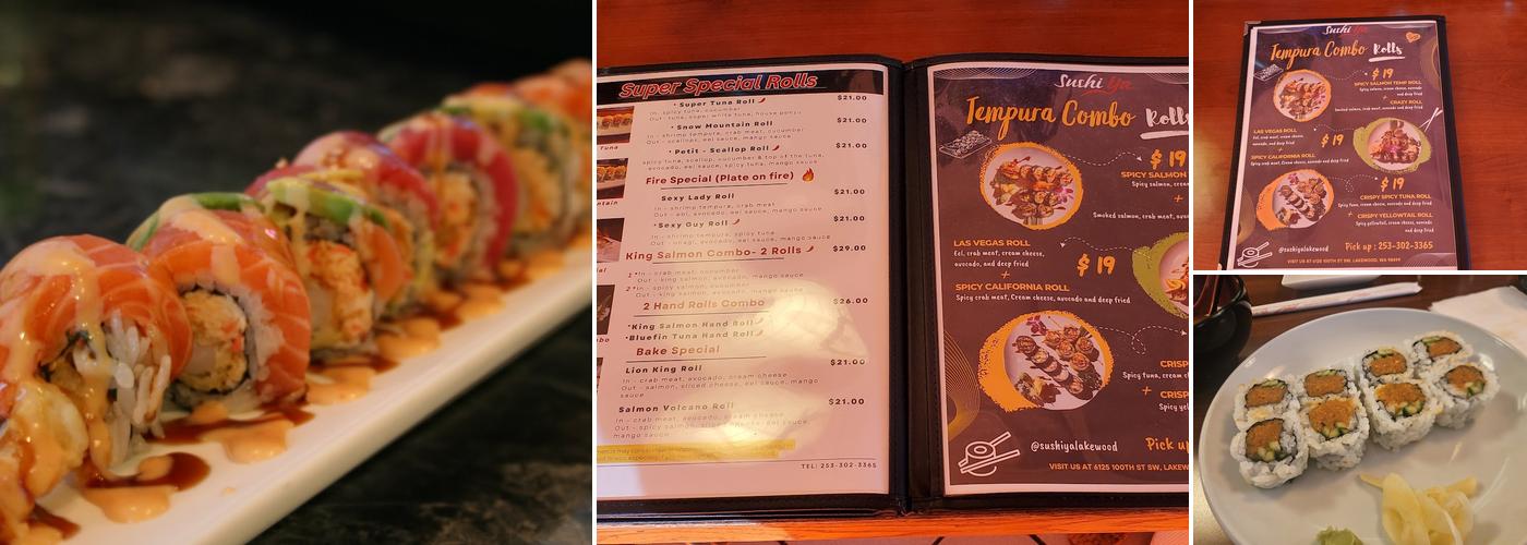 Sushi Ya Menu