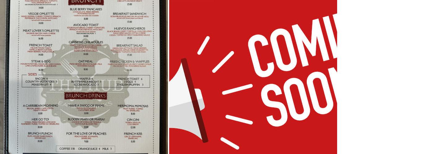 The Hub Eats & Drinks Menu