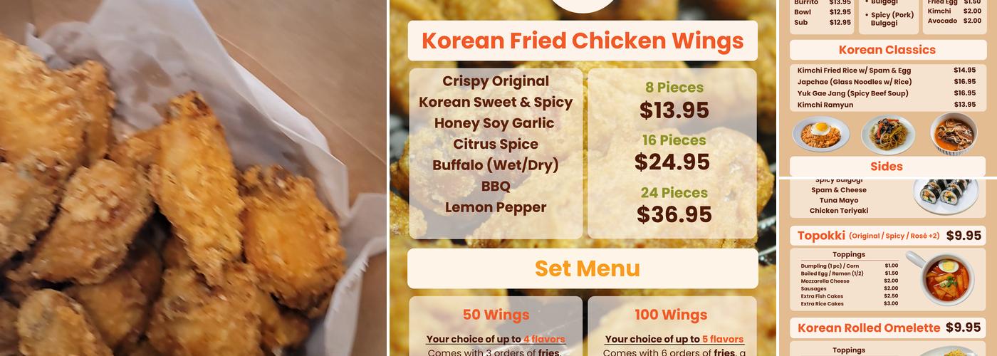 GeeKo Chicken Menu