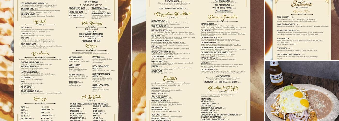 Scrambled Menu