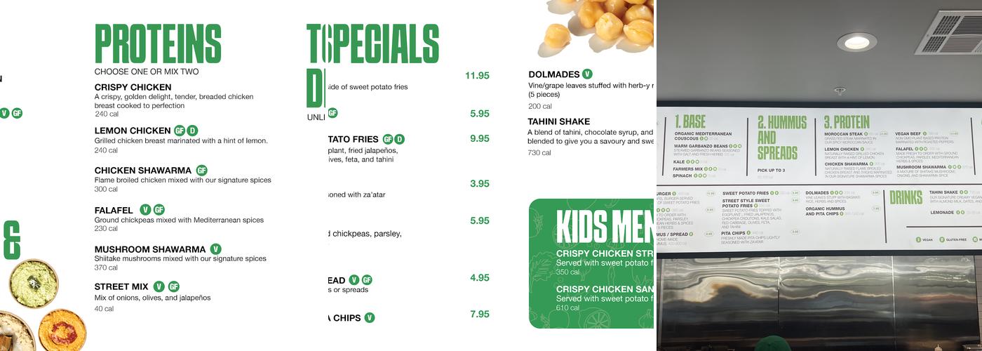 Hummus Republic Menu
