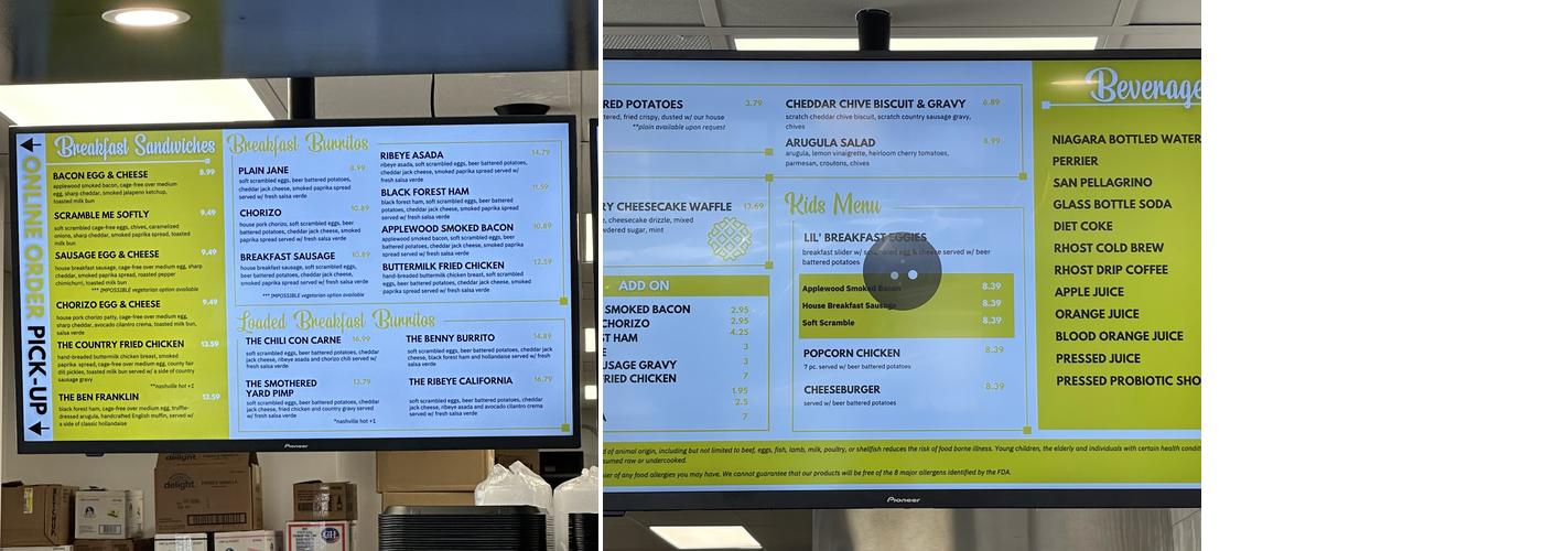 EggBred Huntington Beach Menu