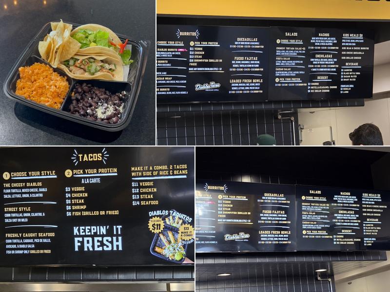 Diablos Tacos Mexican Grill Menu