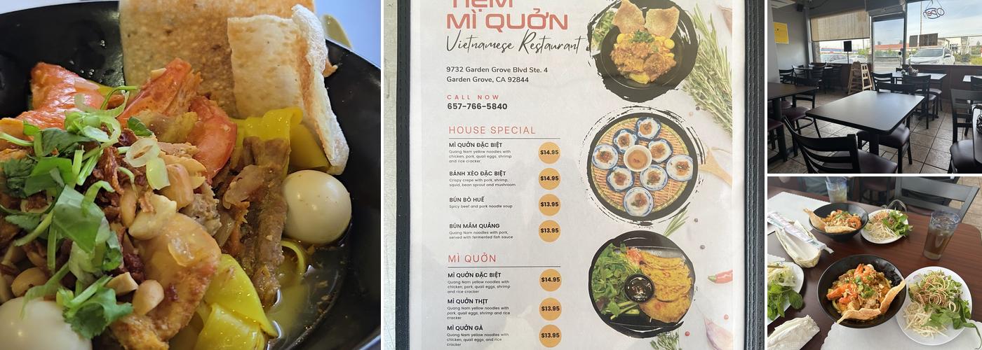 Tiệm Mì Quởn Menu