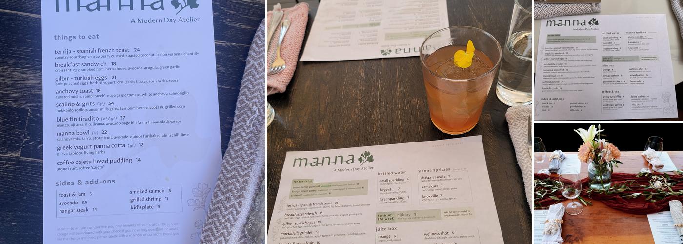 Atelier Manna Menu