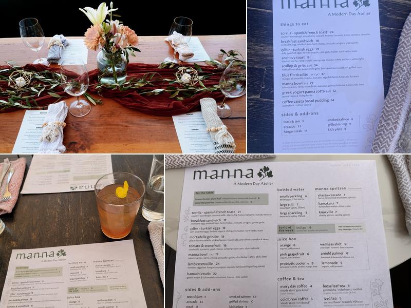 Atelier Manna Menu