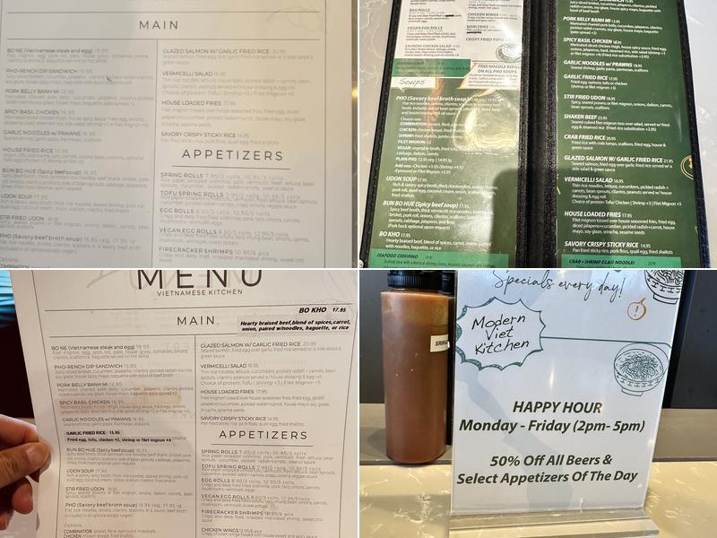 Lantern Vietnamese Kitchen Menu