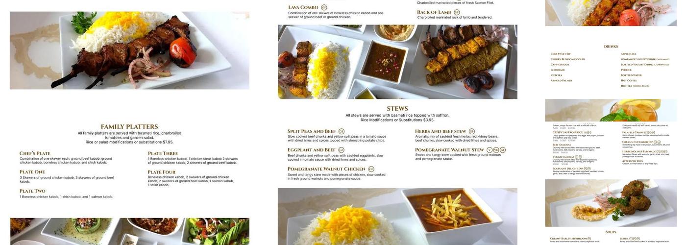 Lava Kitchen Menu