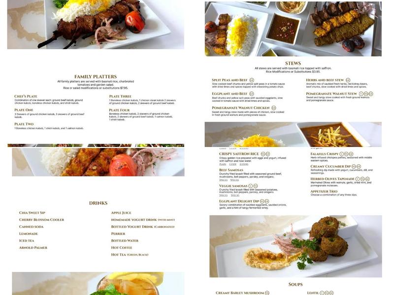Lava Kitchen Menu