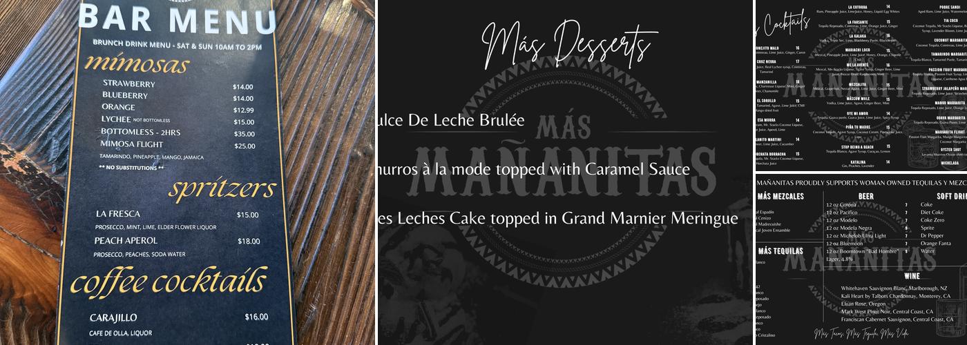 Mas Mananitas Menu