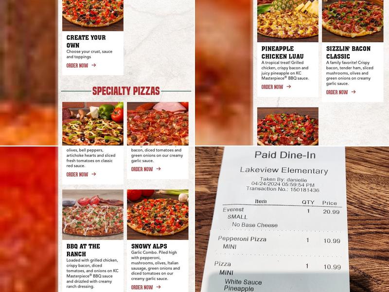 Mountain Mike's Pizza Menu