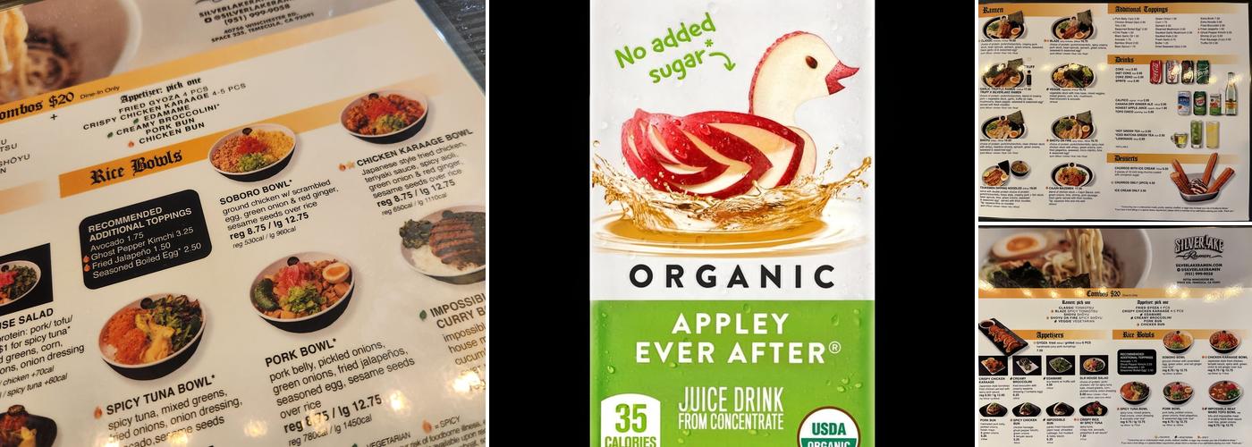 Silverlake Ramen Temecula Menu