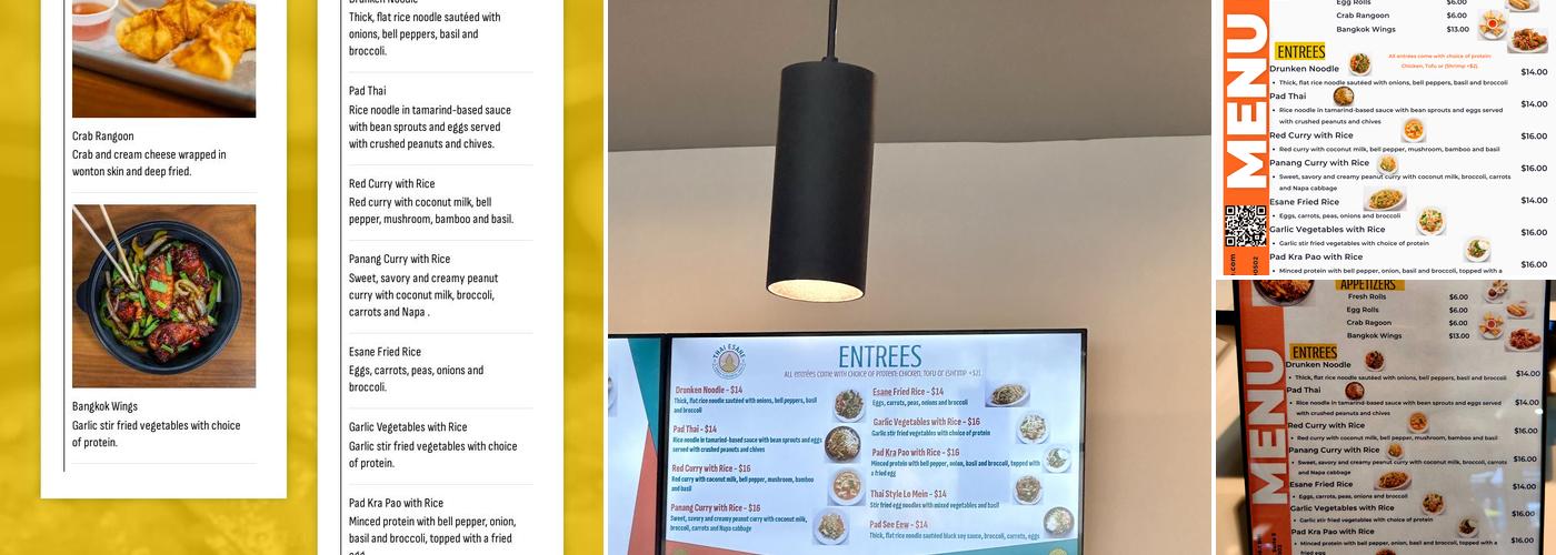 Thai Esane Menu