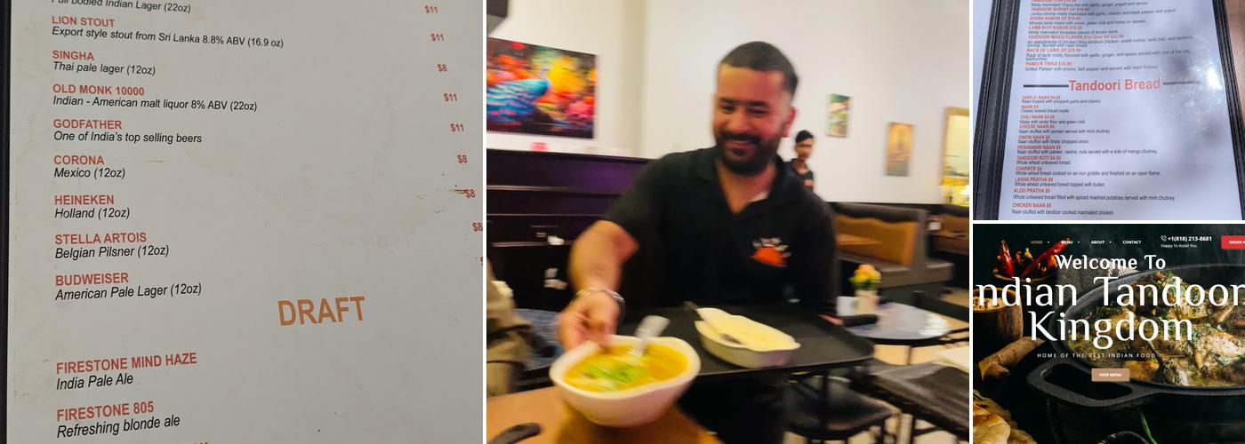 Indian Tandoori Kingdom Menu