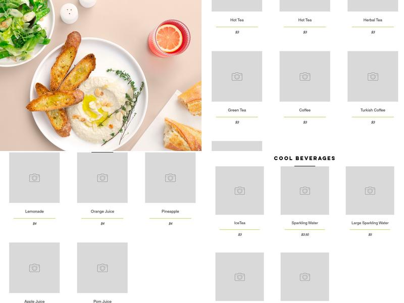 Pom & Olive Menu