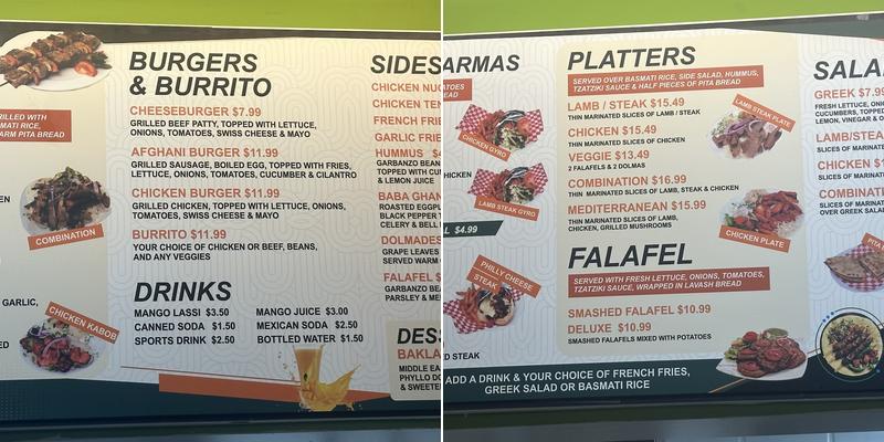 Prime Gyro & Grills Menu