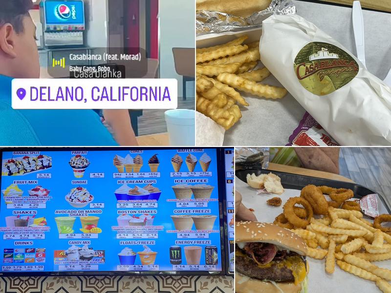 Casablanca Burgers Menu