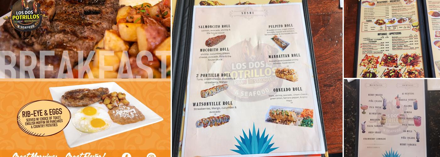 Los Dos Potrillos Menu