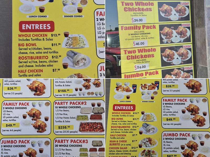 Rostichicken Menu