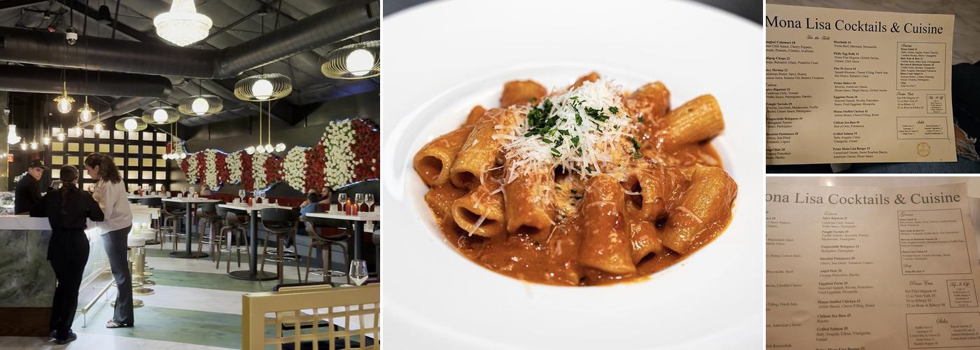 Mona Lisa Cocktails & Cuisine Menu