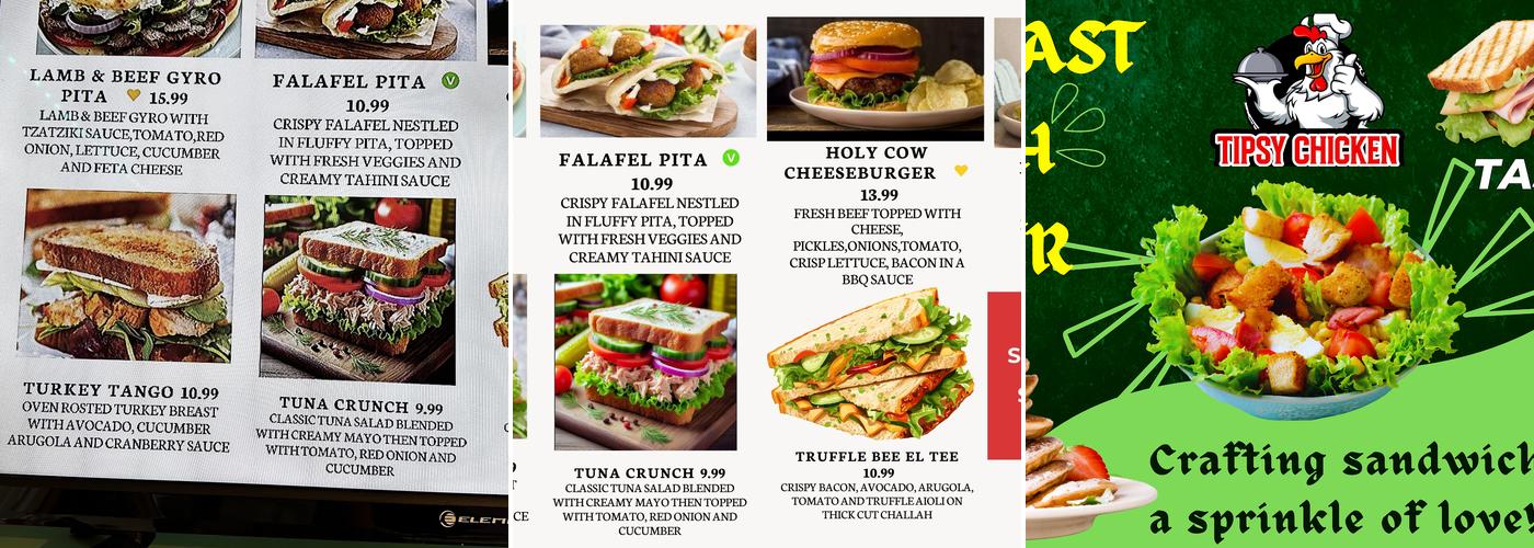 TIPSY CHICKEN-SANDWICH BAR Menu