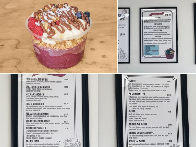Berryfull Sanford Menu
