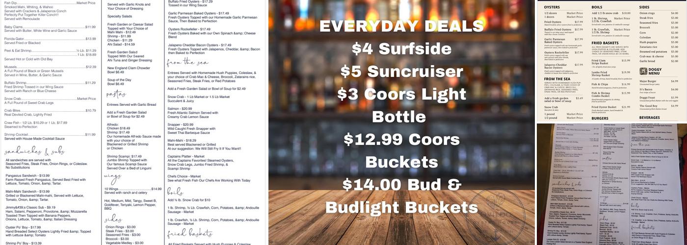 Oviedo Oyster House Menu