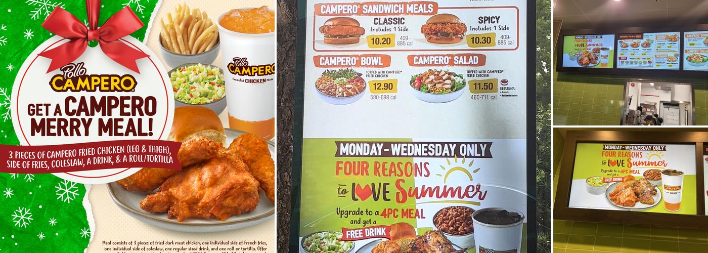 Pollo Campero Menu