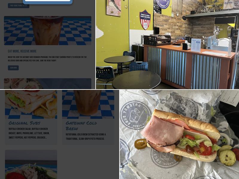 Gateway Subs Menu
