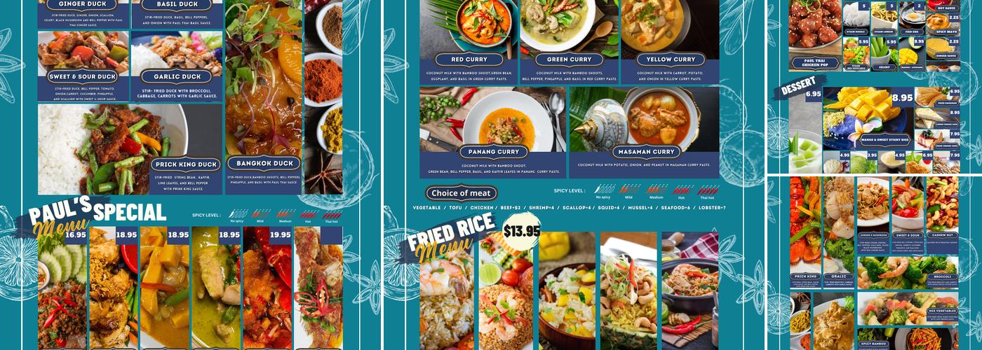 Thai smile &sushi restaurant Menu