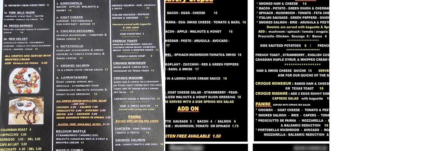 Voo la voo cafe new smyrna beach Menu