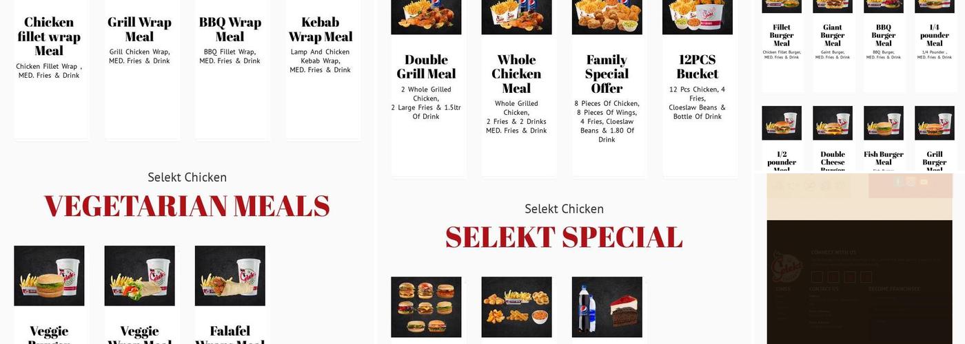 Selekt Chicken Wembley Menu