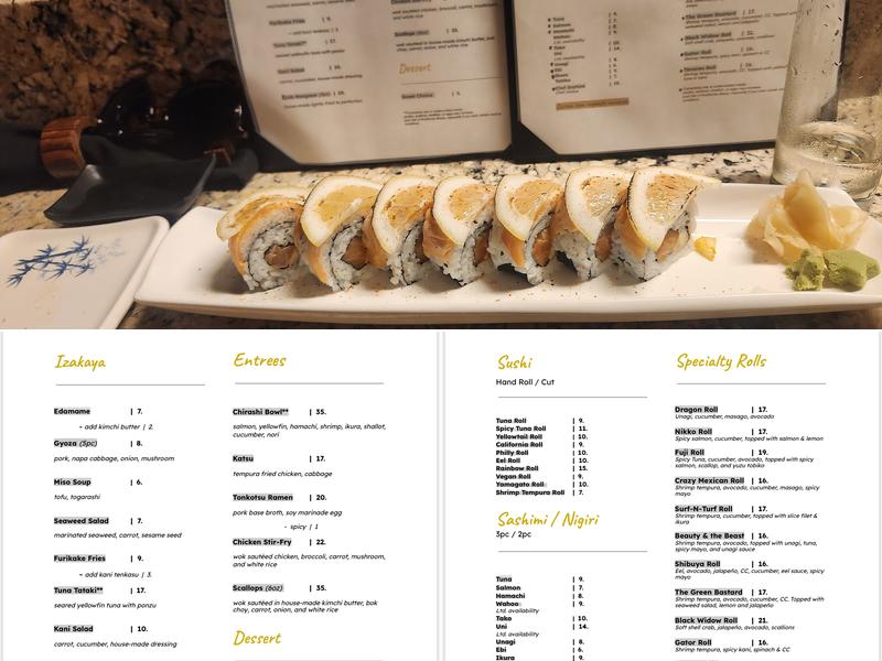Shibuya Sushi & Sake Menu