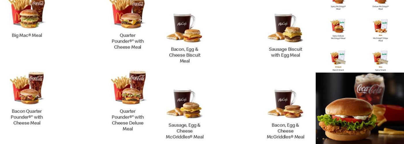 McDonald’s Menu