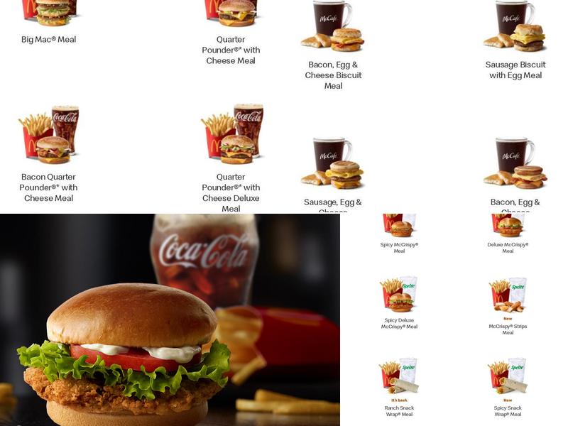 McDonald’s Menu