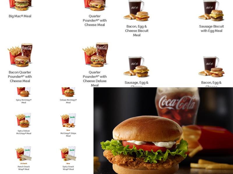 McDonald’s Menu