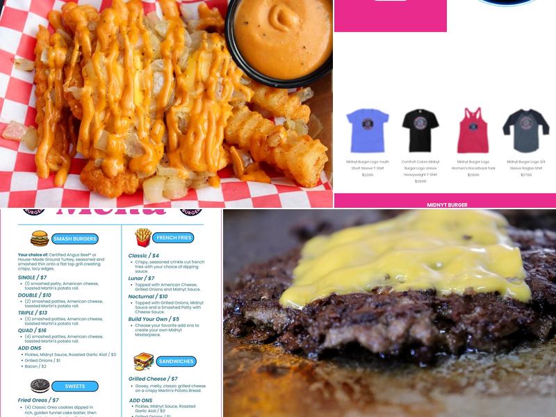 Midnyt Burger LaGrange Menu