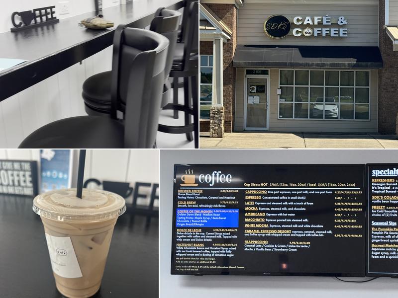 SDK's Cafe and Coffee Menu