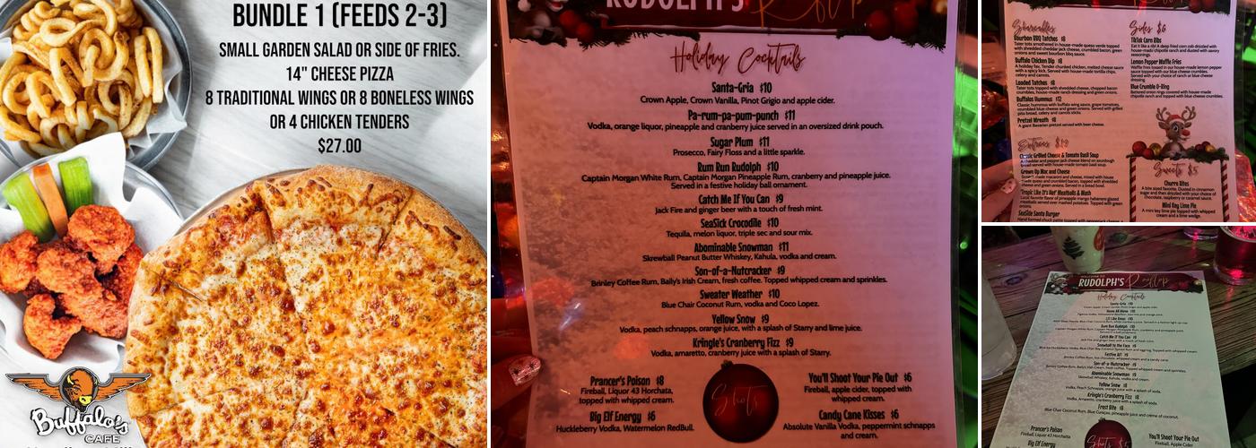 The Rooftop @ Buffalo’s Cafe Menu