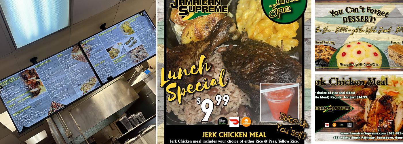 Jamaican Supreme Menu