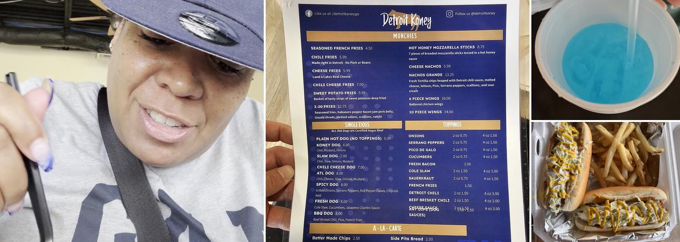 Detroit Koney GA Menu