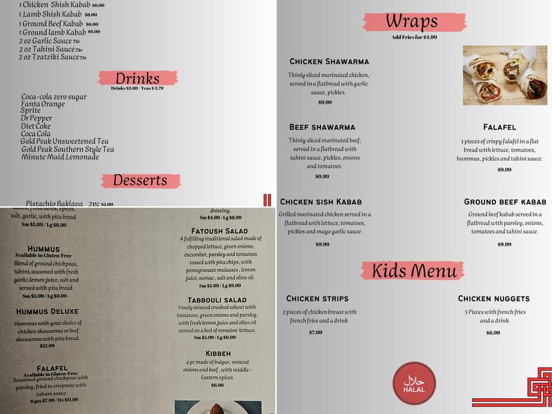 Mediterranean Don Omar Menu