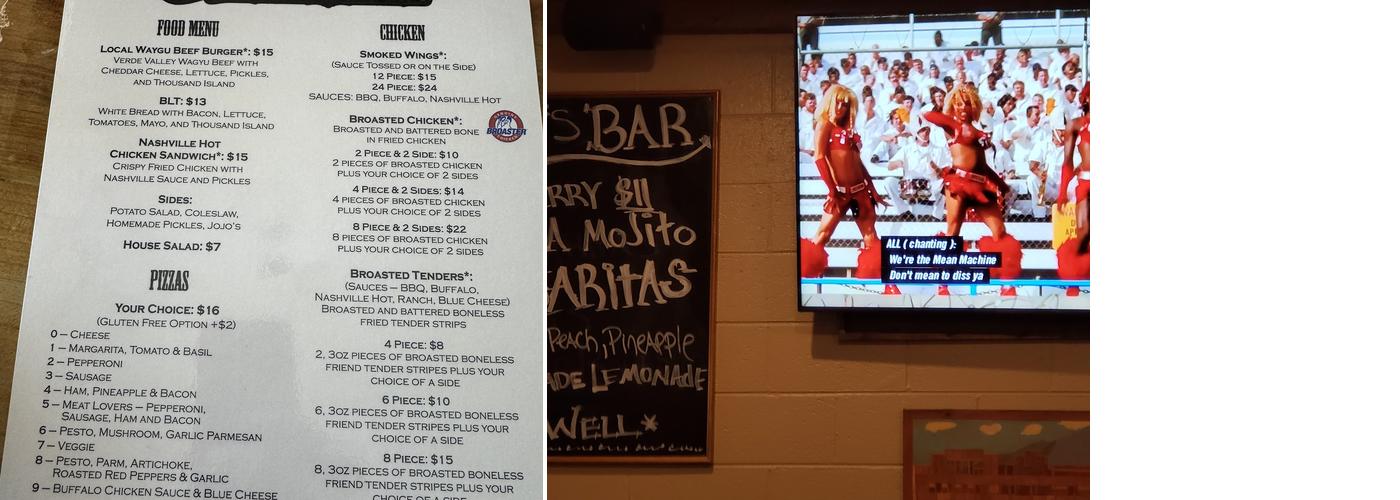 The OutPost @ Beaver Creek Menu