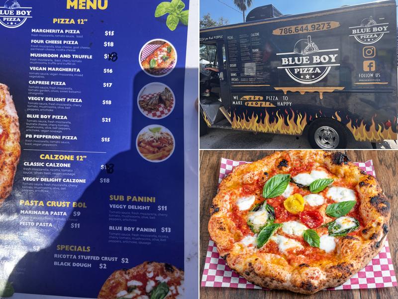 Blue Boy Pizza Menu
