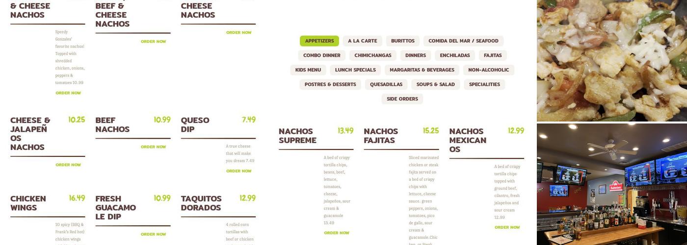 Sol De Mexico Menu