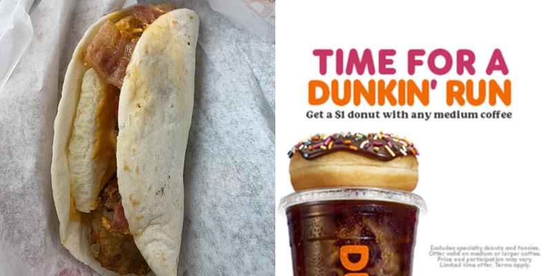 Dunkin' Menu